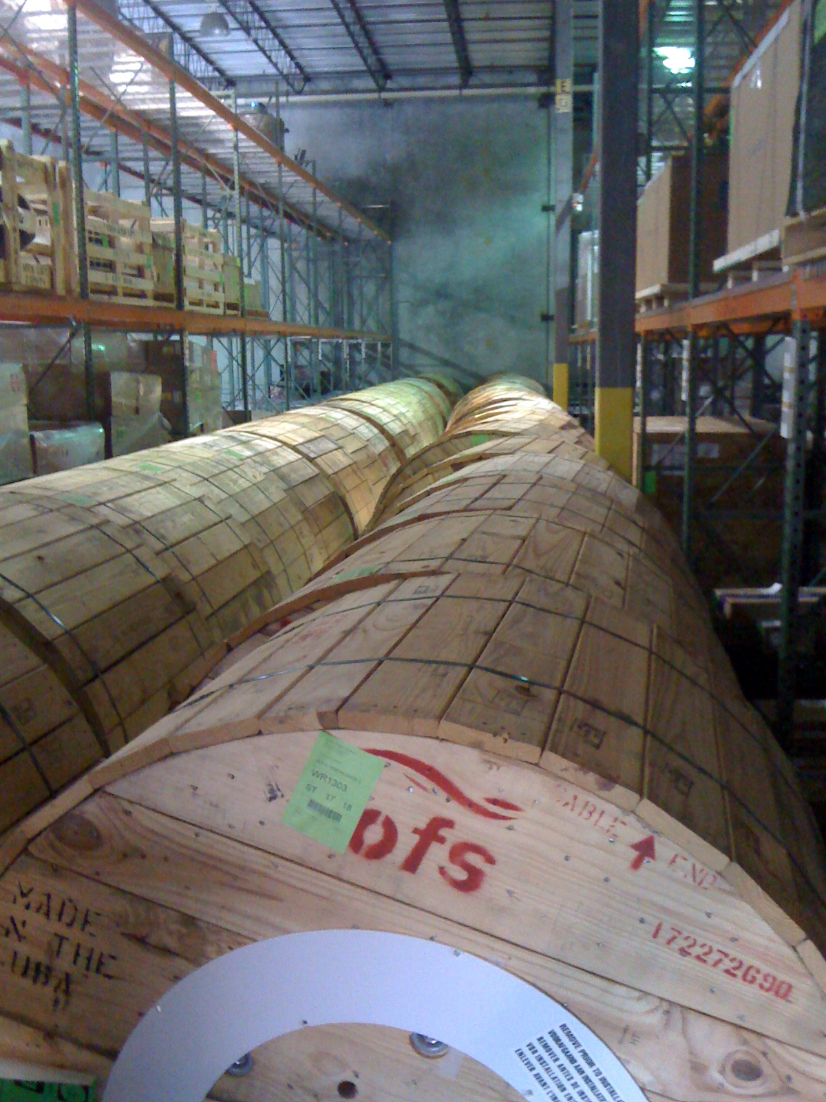 OFS REELS IN STORAGE